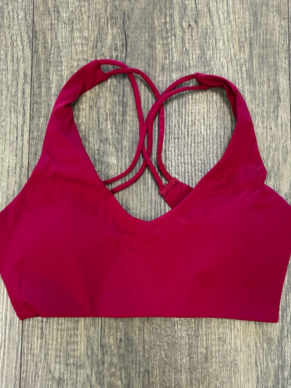 Hearts of love sports bra- Deep red